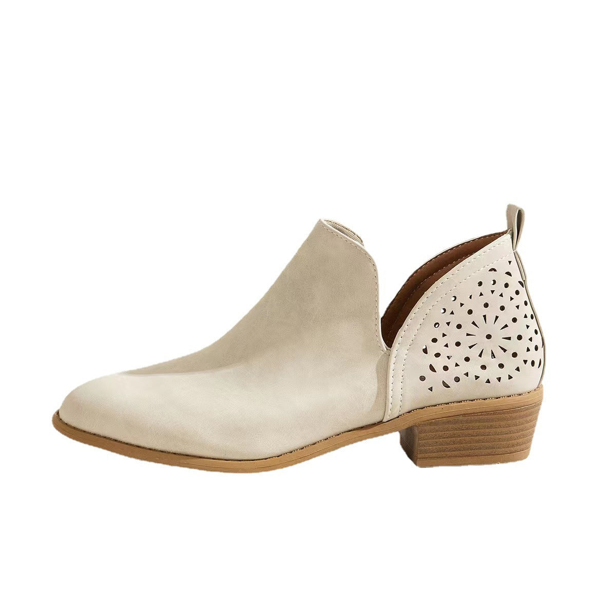 Laurence | Bottines Western Femme à Petit Talon avec Découpe en V, Style Casual