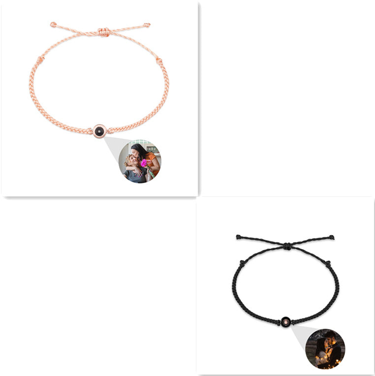 Bracelet Créatif Personnalisé avec Projection de Photo - Un Cadeau Unique pour Vos Proches